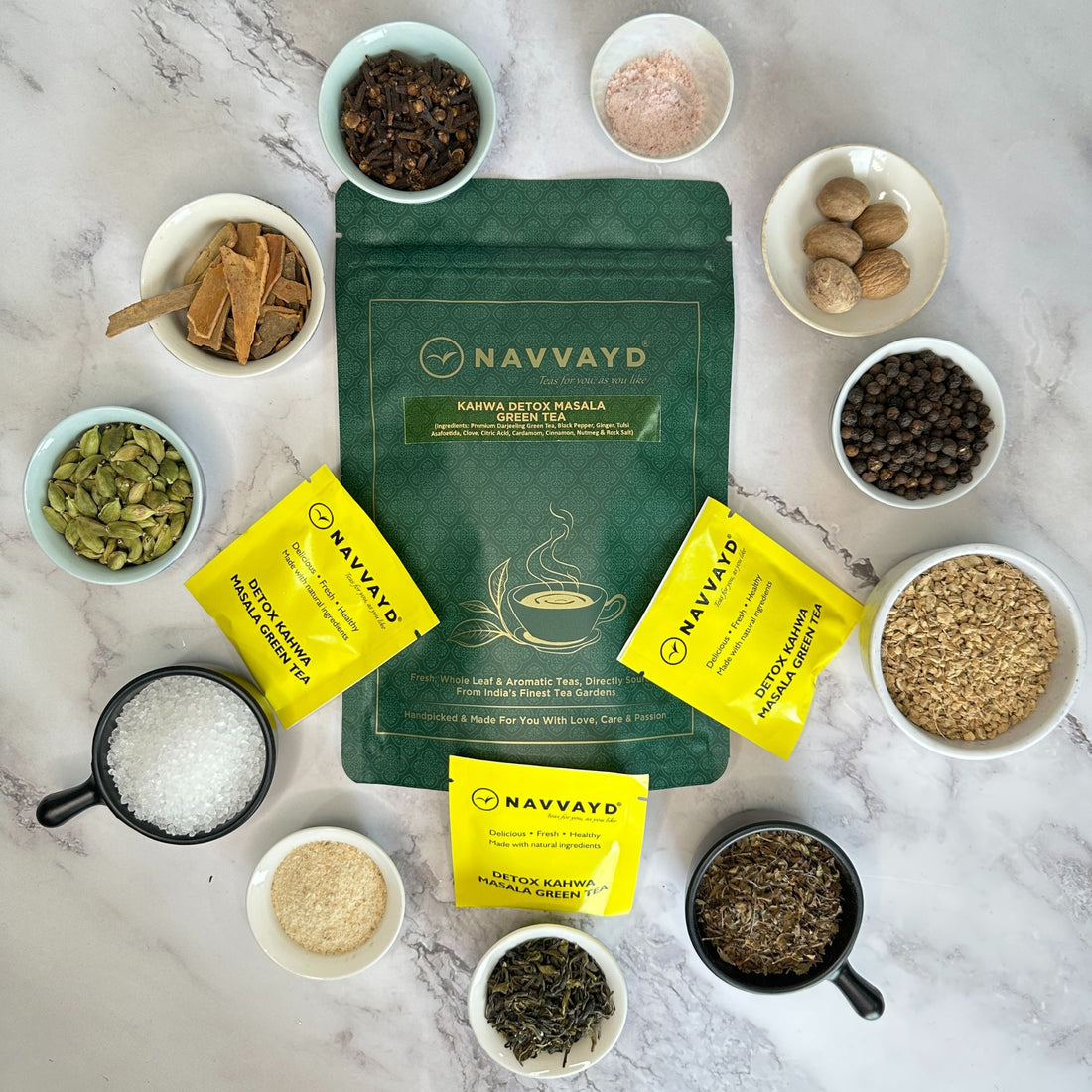 Detox Kahwa Masala Green Tea