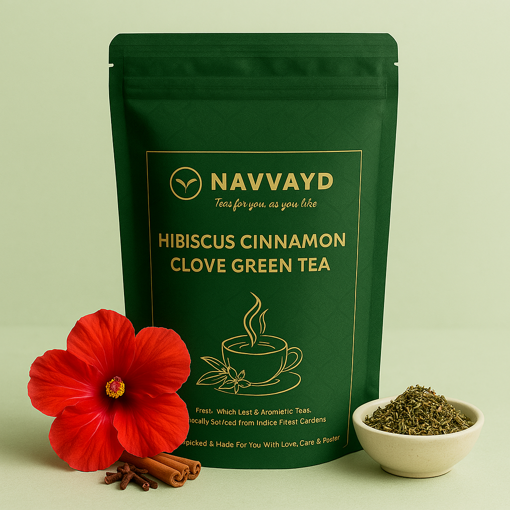 Hibiscus Cinnamon Clove Green Tea - Teabags