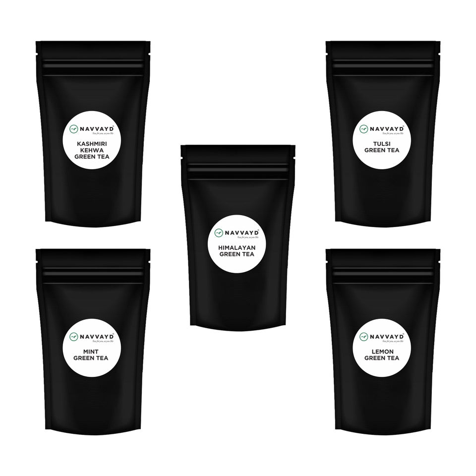 Green Tea Sampler (5 Teas) Navvayd