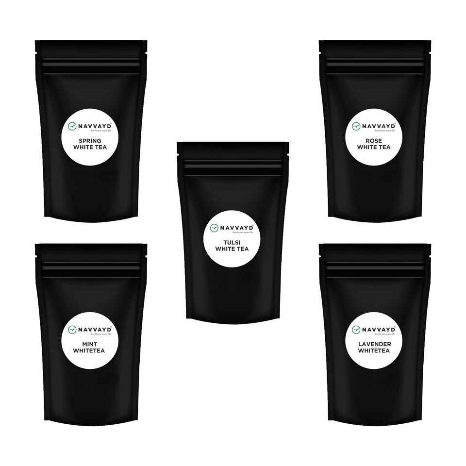White Tea Sampler (5 Teas) Navvayd