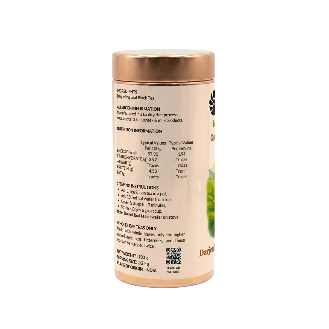 Lopchu Golden Orange Pekoe Tea In Tin