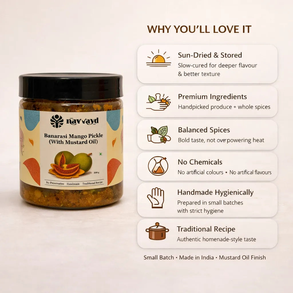 Banarasi Aam Ka Achaar | Banarasi Mango Pickle 500 G x 2 Jars