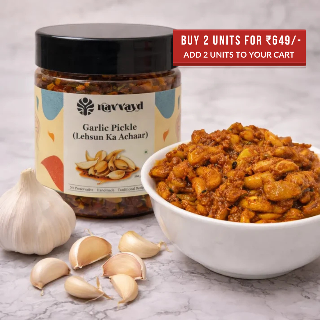 Lahsun ka Achaar | Garlic Pickle