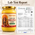 Gir cow ghee jar with lab report