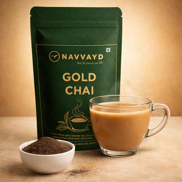 Navvayd Gold Chai  | Premium blend of Assam CTC and Darjeeling Leaves
