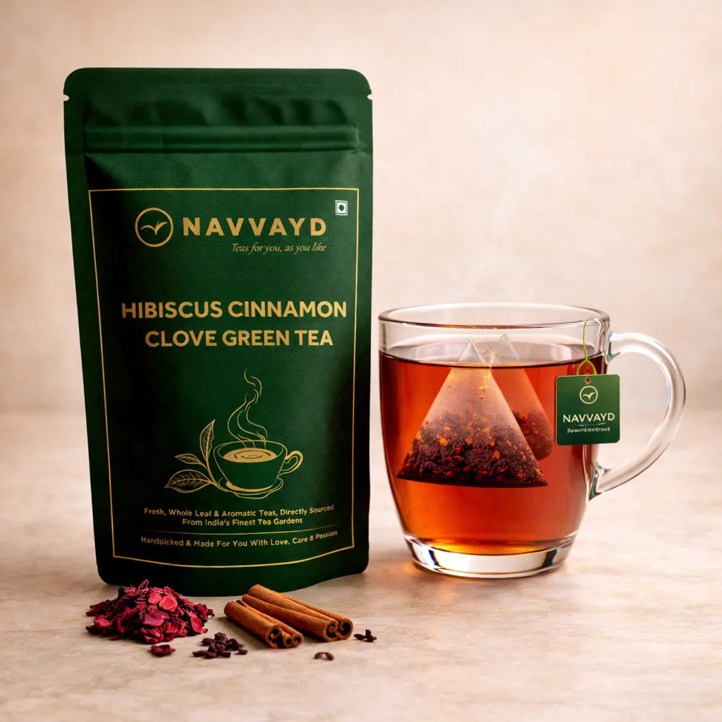 Hibiscus Cinnamon Clove Green Tea - Teabags