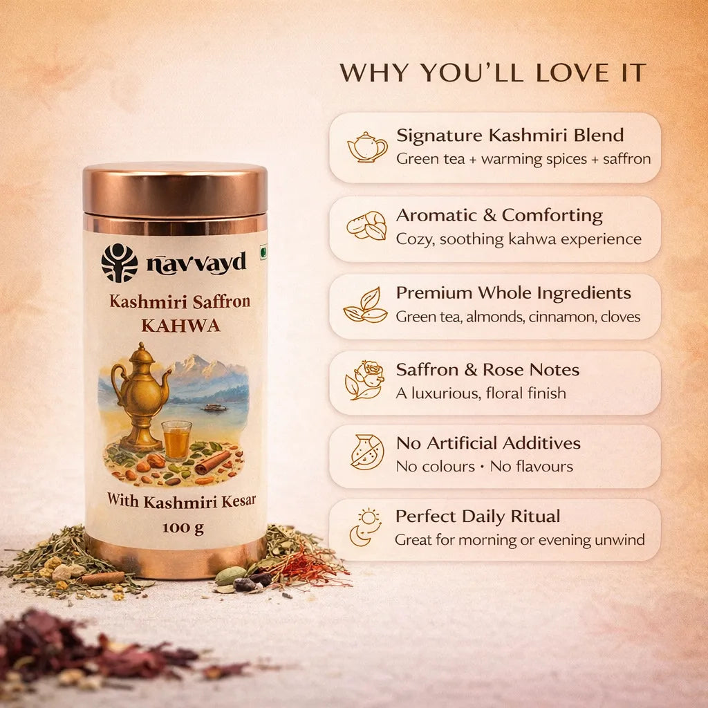 Kashmiri Saffron Kahwa In Tin