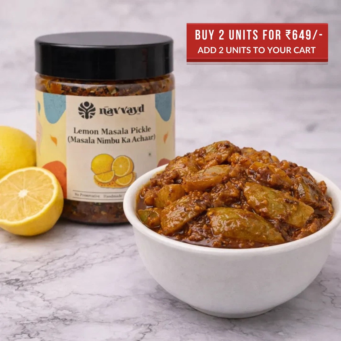 Masala Nimbu Ka Achaar | Lemon Masala Pickle
