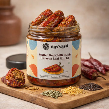 Lal Mirch ka Bharua Achaar | Stuffed Red Chilli Pickle