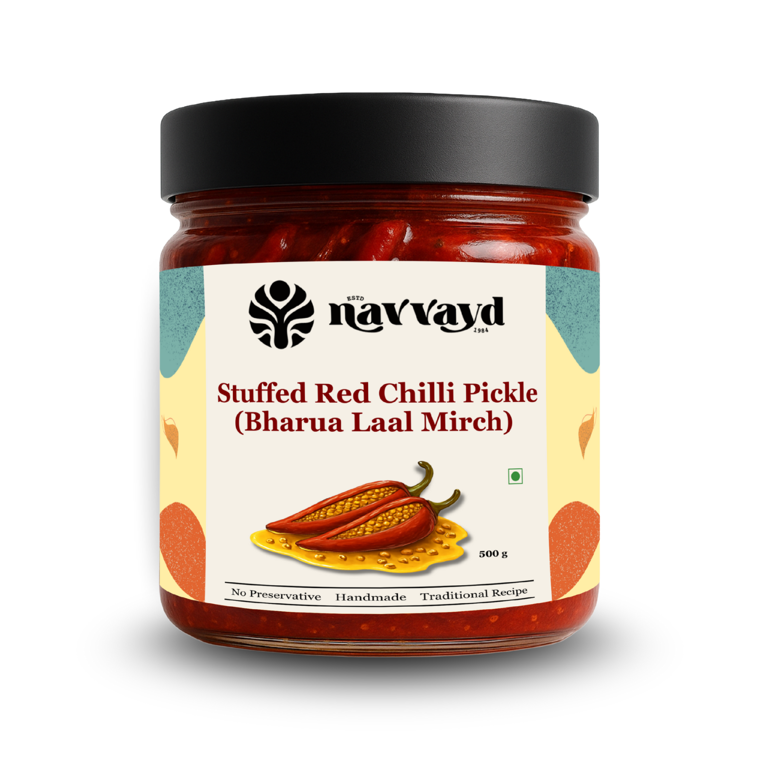 Lal Mirch ka Bharua Achaar | Stuffed Red Chilli Pickle