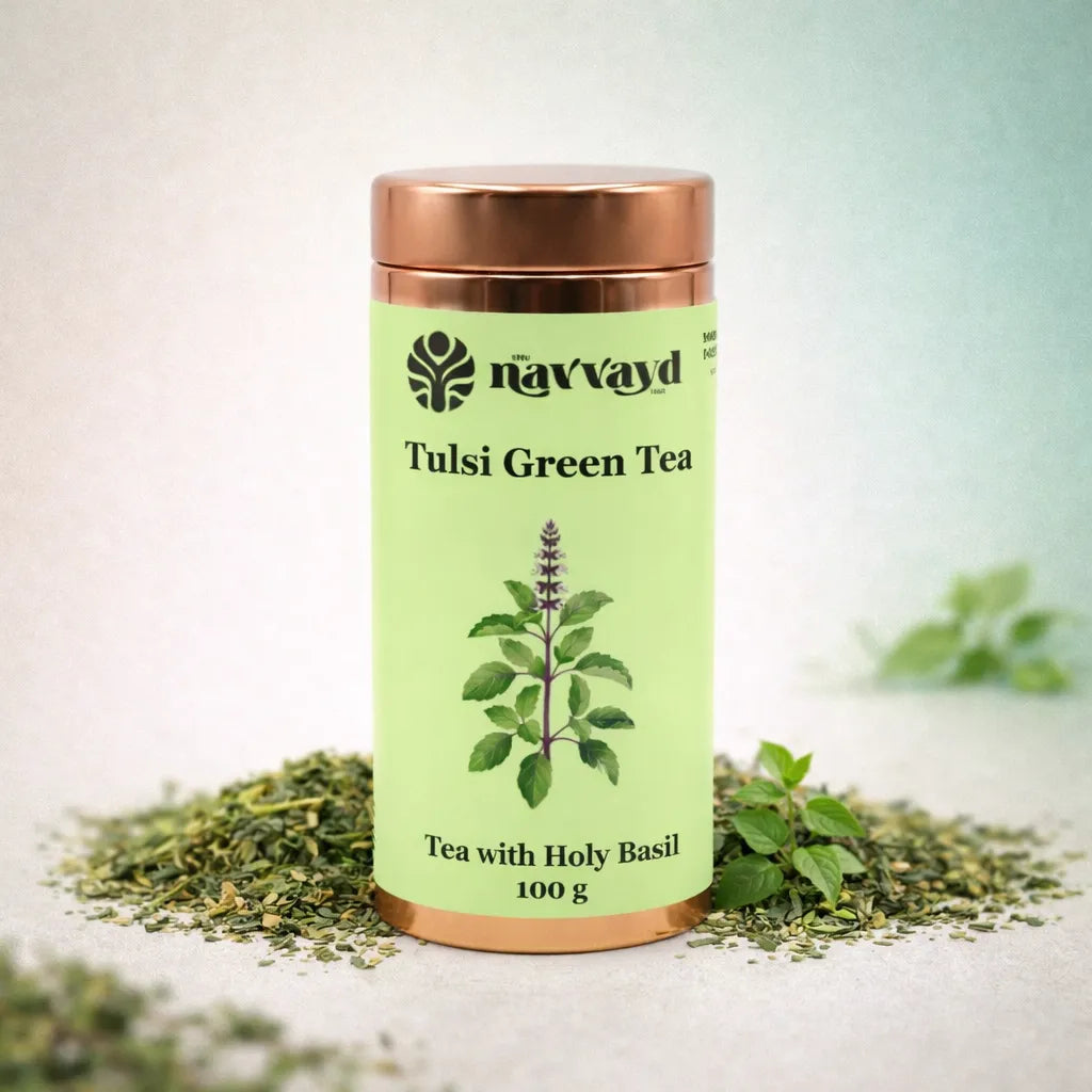 Tulsi Green Tea In Tin