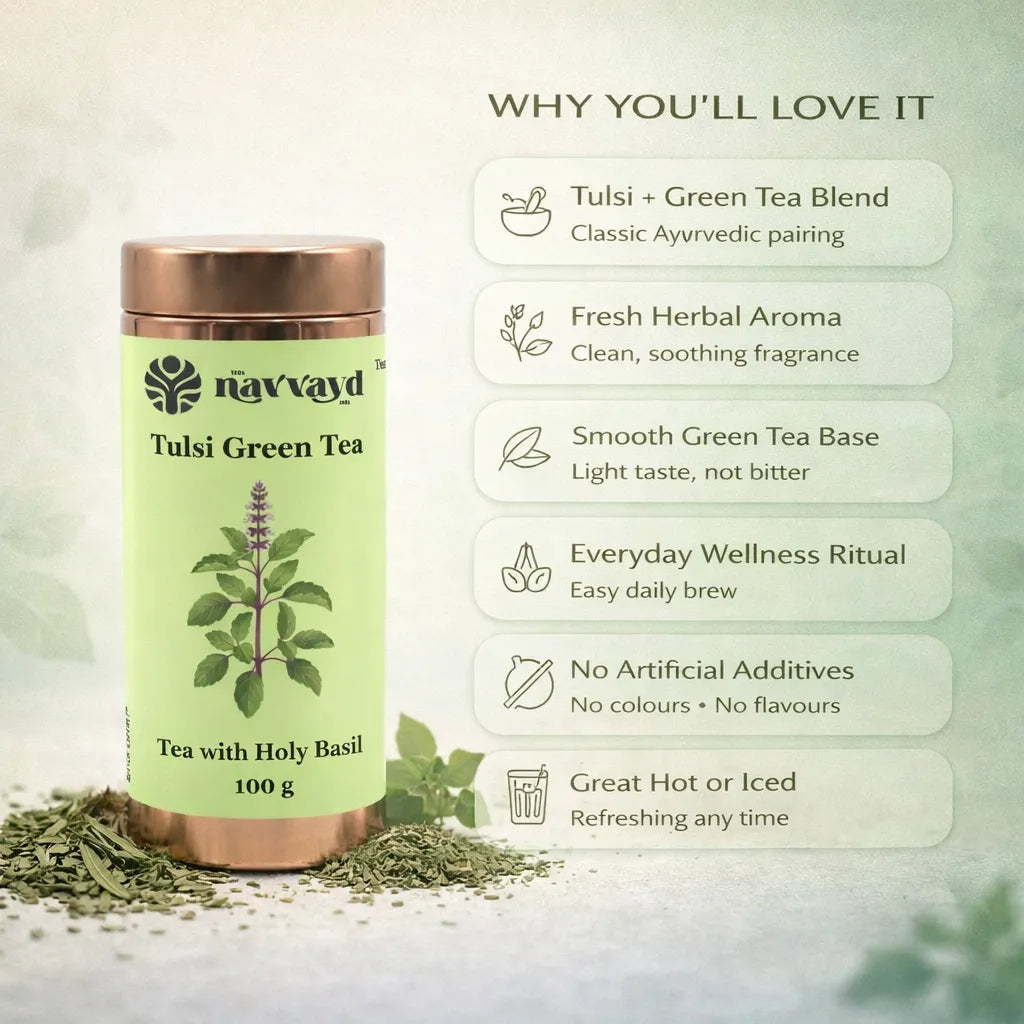 Tulsi Green Tea In Tin