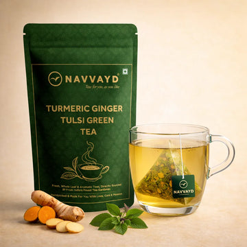 Turmeric Ginger Tulsi Green Tea - Teabags