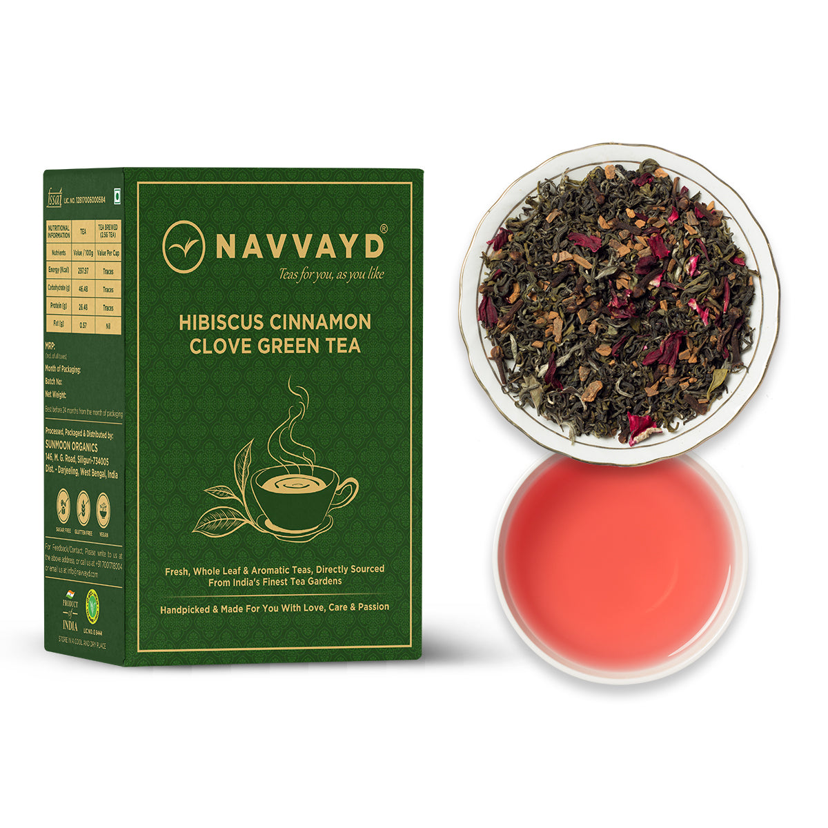 Hibiscus Cinnamon Clove Green Tea – Navvayd